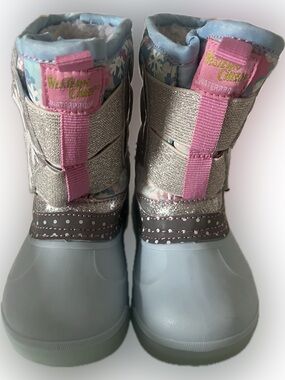 Western Chief Toddler Girls Denali Lighted Snow Boots Faux Fur Size 5 NWT
